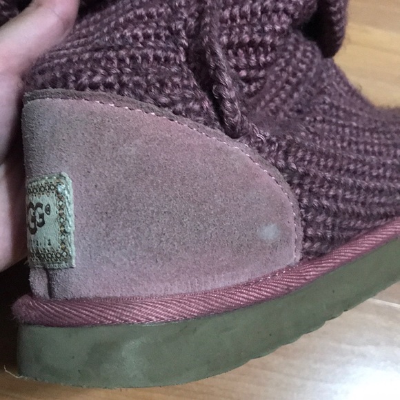 UGG Raspberry Classic Cardy Knit Boot - Picture 8 of 11